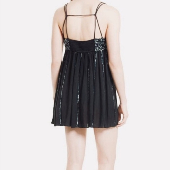 Free People Sequin Boho Mini Dress - Picture 2 of 10